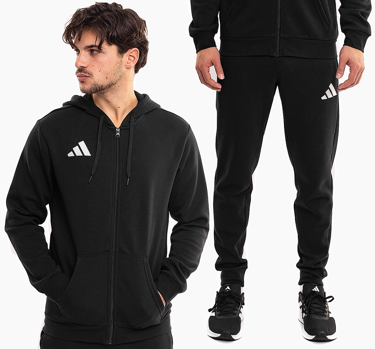 adidas Vyriškas kostiumas Entrada 26 Full Zip Hoody KF5945/JZ9138