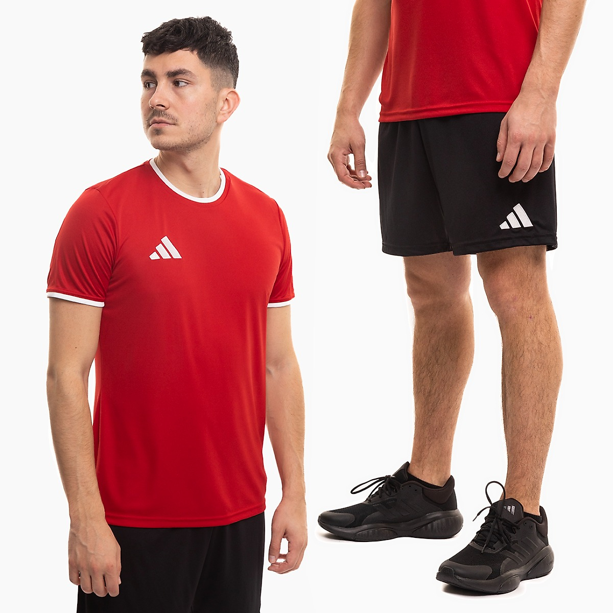 adidas vyrų sportinis komplektas marškinėliai šortai Entrada 26 JZ2501/JZ2521