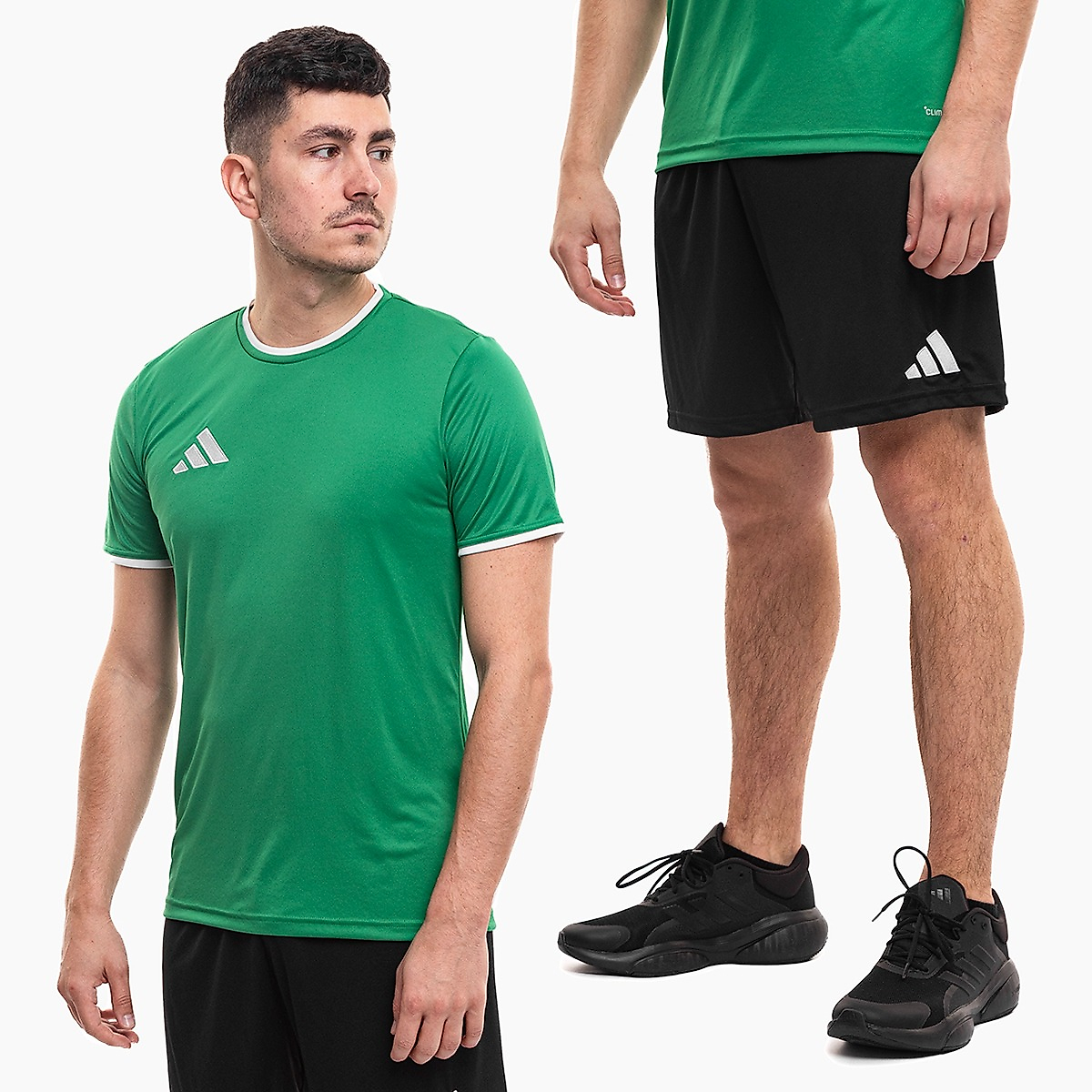 adidas vyrų sportinis komplektas marškinėliai šortai Entrada 26 JZ2503/JZ2521