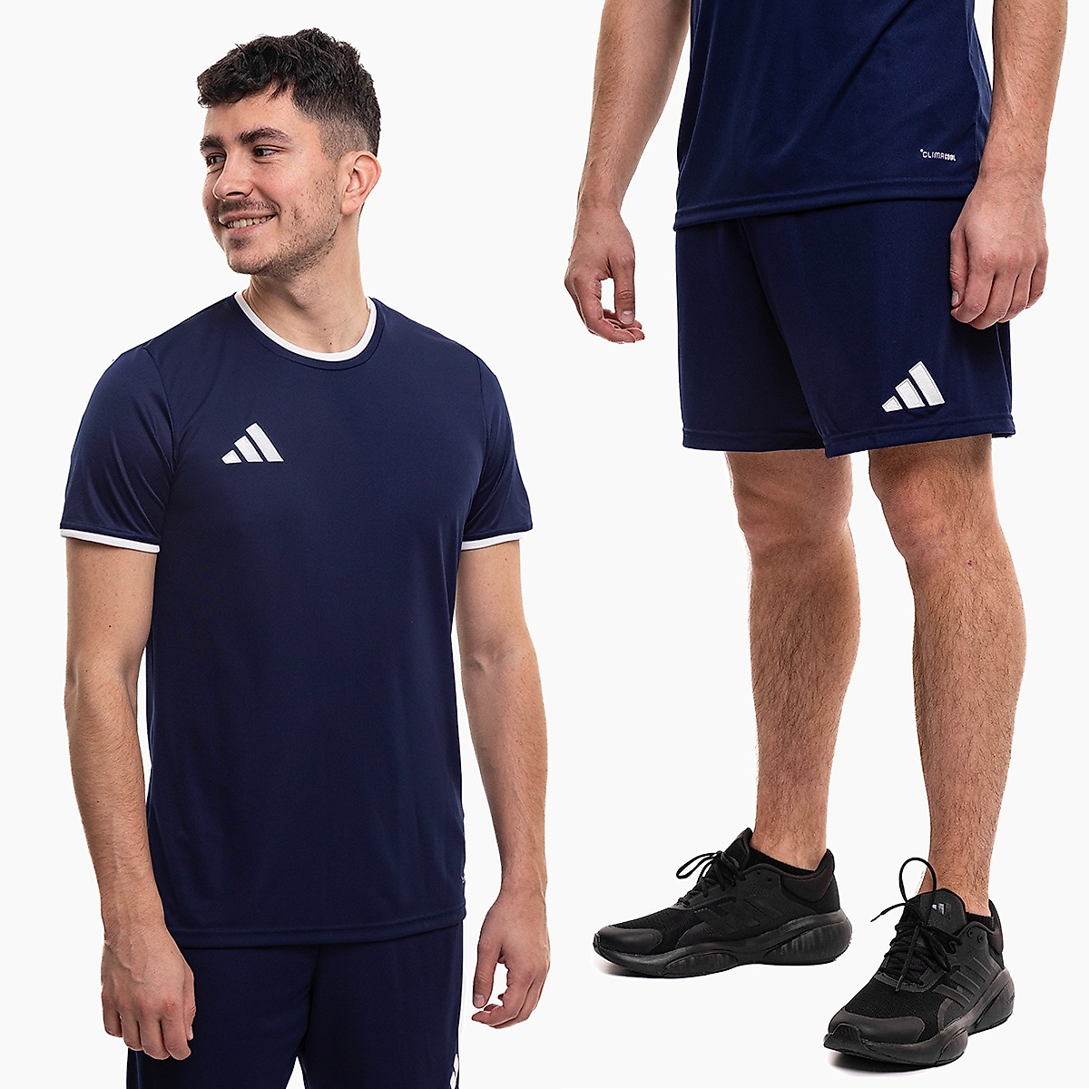adidas vyrų sportinis komplektas marškinėliai šortai Entrada 26 JZ2504/JZ2513