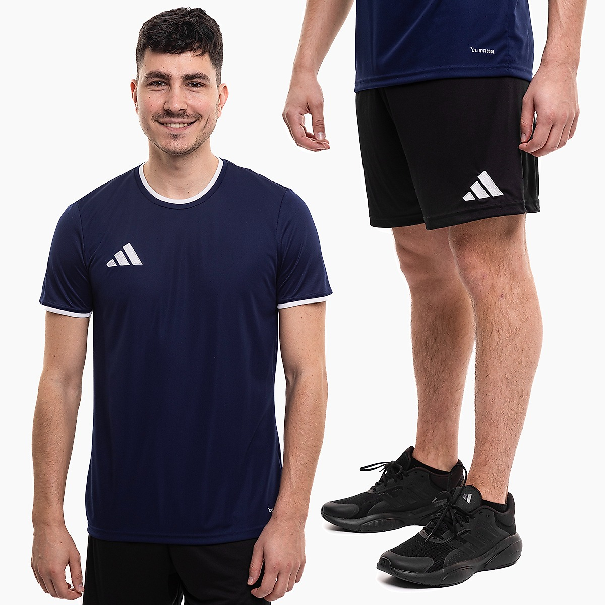 adidas vyrų sportinis komplektas marškinėliai šortai Entrada 26 JZ2504/JZ2521