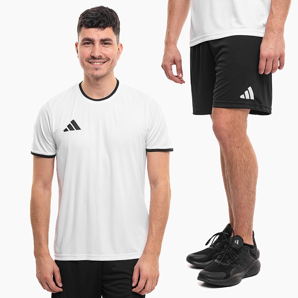 adidas vyrų sportinis komplektas marškinėliai šortai Entrada 26 JZ2508/JZ2521