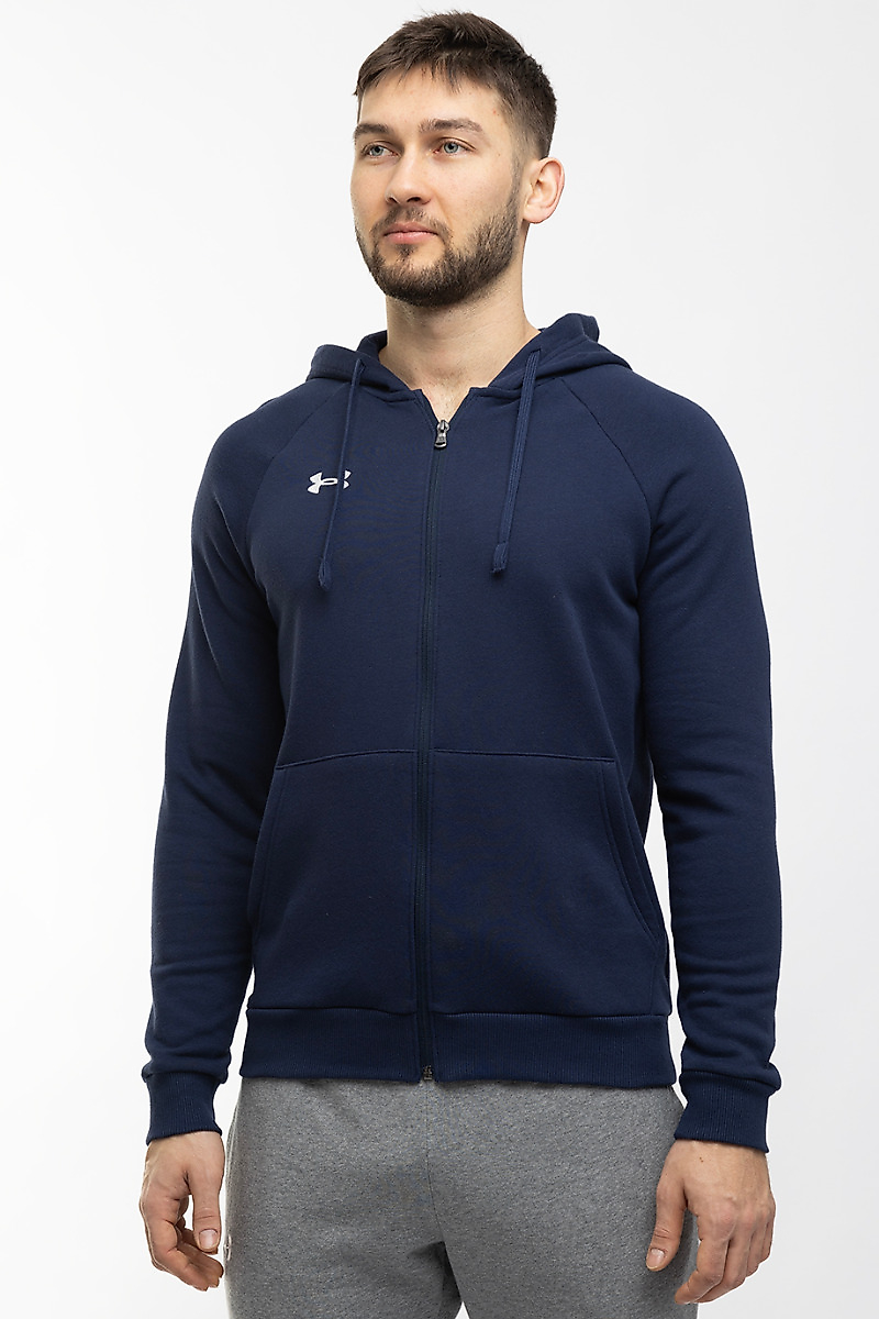 Under Armour Bluza męska Rival Fleece FZ Hoodie 1379767 410
