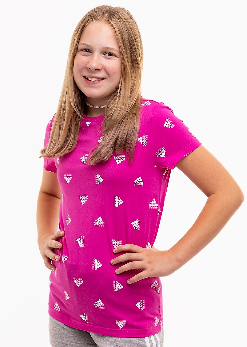 adidas Koszulka dla dzieci Brand Love Print Cotton Tee IB8920