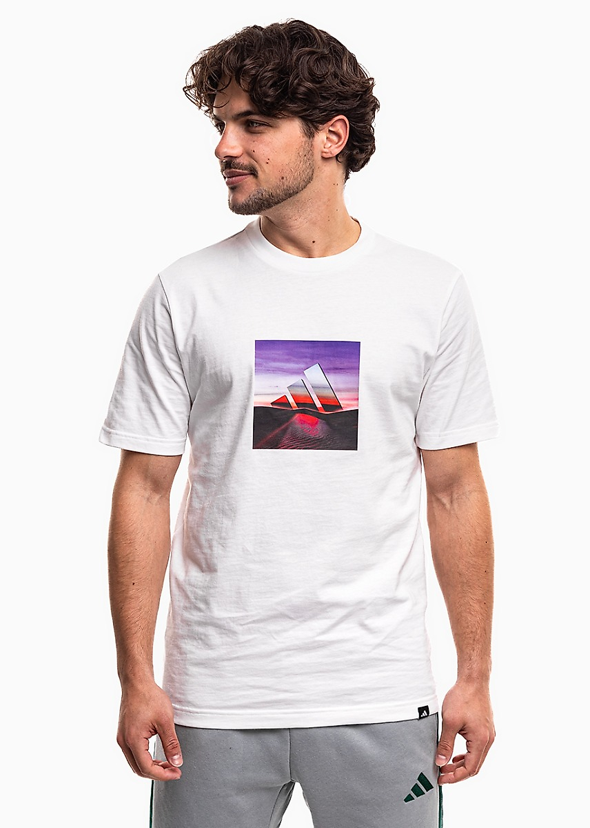 Vyriški marškinėliai adidas Summer Heat Graphic balti JZ7545