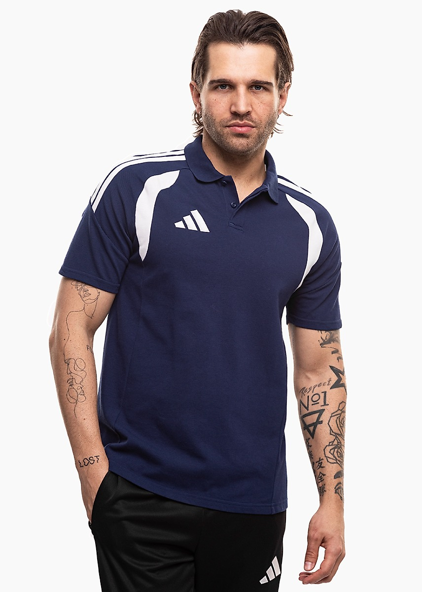 Vyriški Marškinėliai adidas Tiro 26 League Polo tamsiai mėlyni KF3401