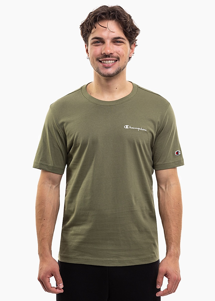 Vyriški marškinėliai Champion SS Tee alyvuogių 221798 GS156