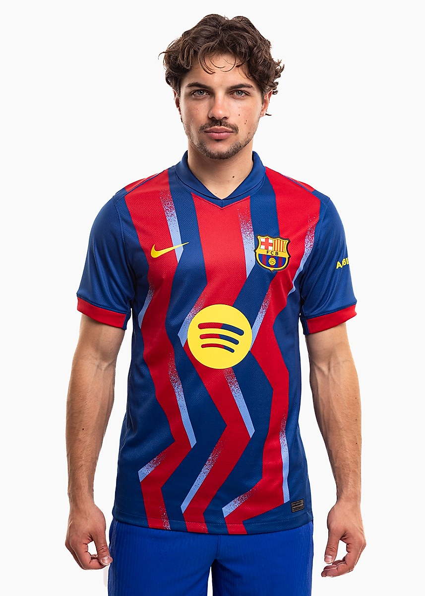 Vyriški marškinėliai Nike FC Barcelona Stadium 2025/26 tamsiai mėlynai-bordo FZ1304 432
