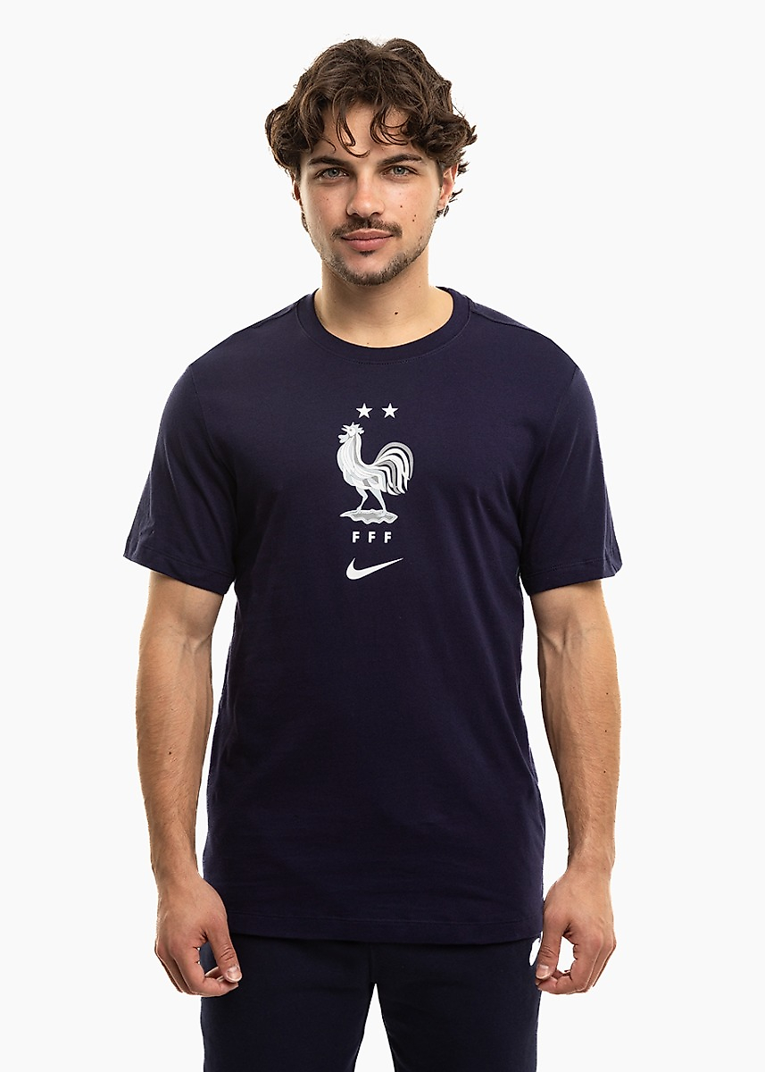 Vyriški marškinėliai Nike FFF Soccer tamsiai mėlyni IH2181 498