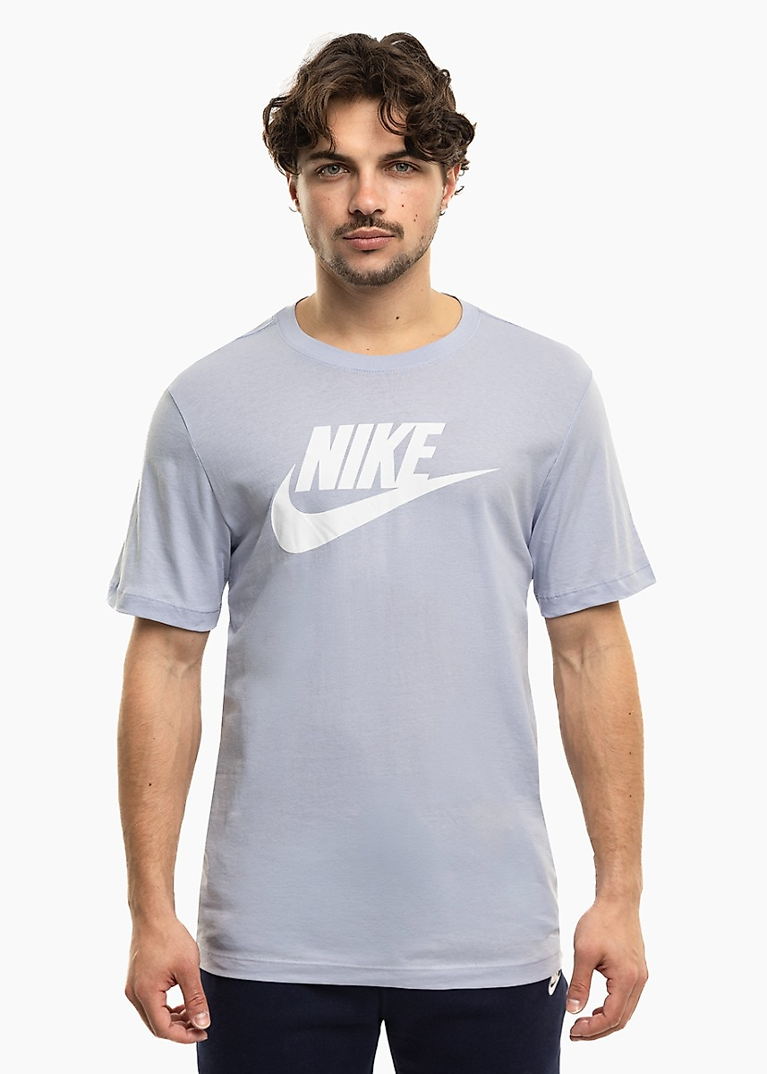 Vyriški marškinėliai Nike Tee Icon Futura šviesiai pilki AR5004 057