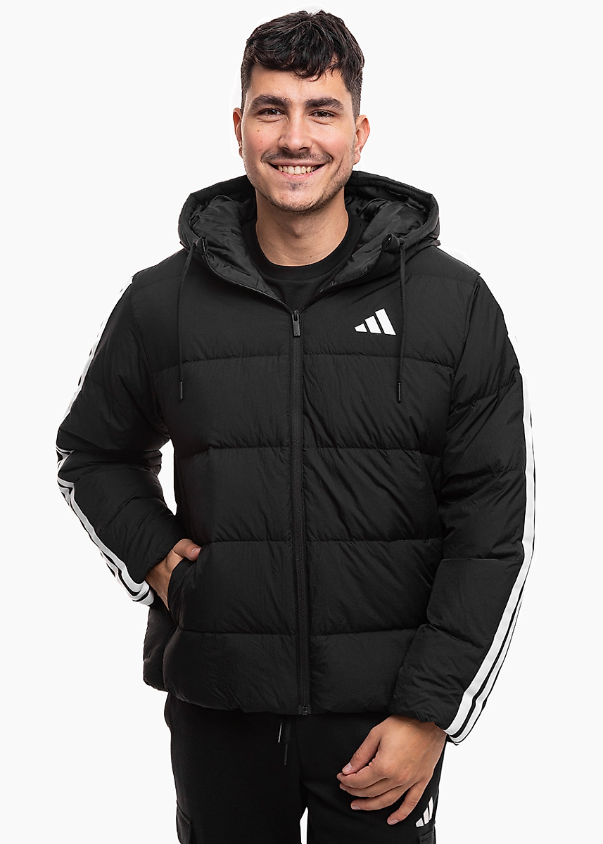 adidas Vyriška striukė Essentials Climawarm 3 Stripes Puffer Down Hooded JM4165