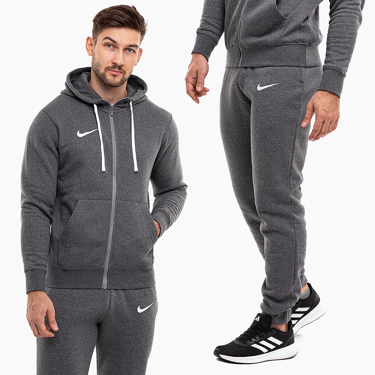 Nike Vyriškas sportinis kostiumas Nike Park 20 Full Zip Hoodie CW6887 071 / CW6907 071
