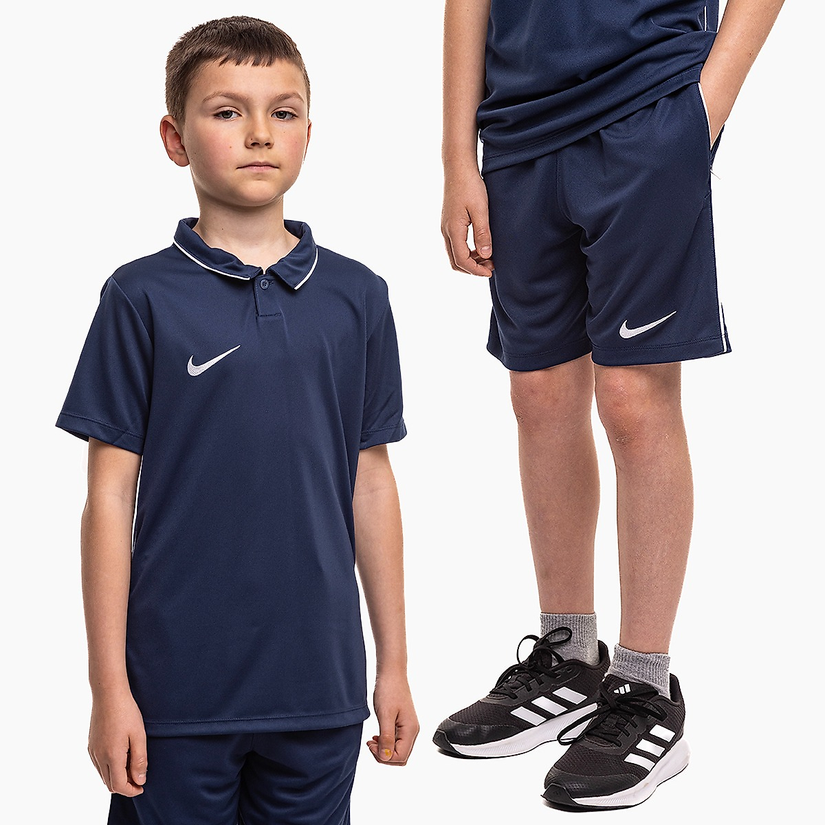 Nike Vaikiškas sportinis komplektas Dri Fit Park 26 Polo HM7145 410/HM7164 410