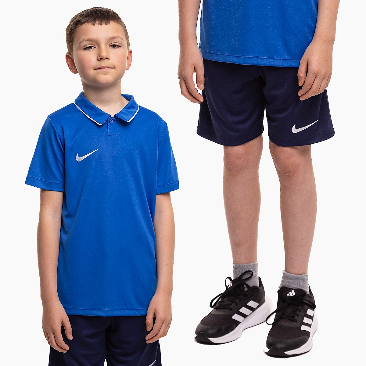 Nike Vaikiškas sportinis komplektas Dri Fit Park 26 Polo HM7145 463/HM7164 410