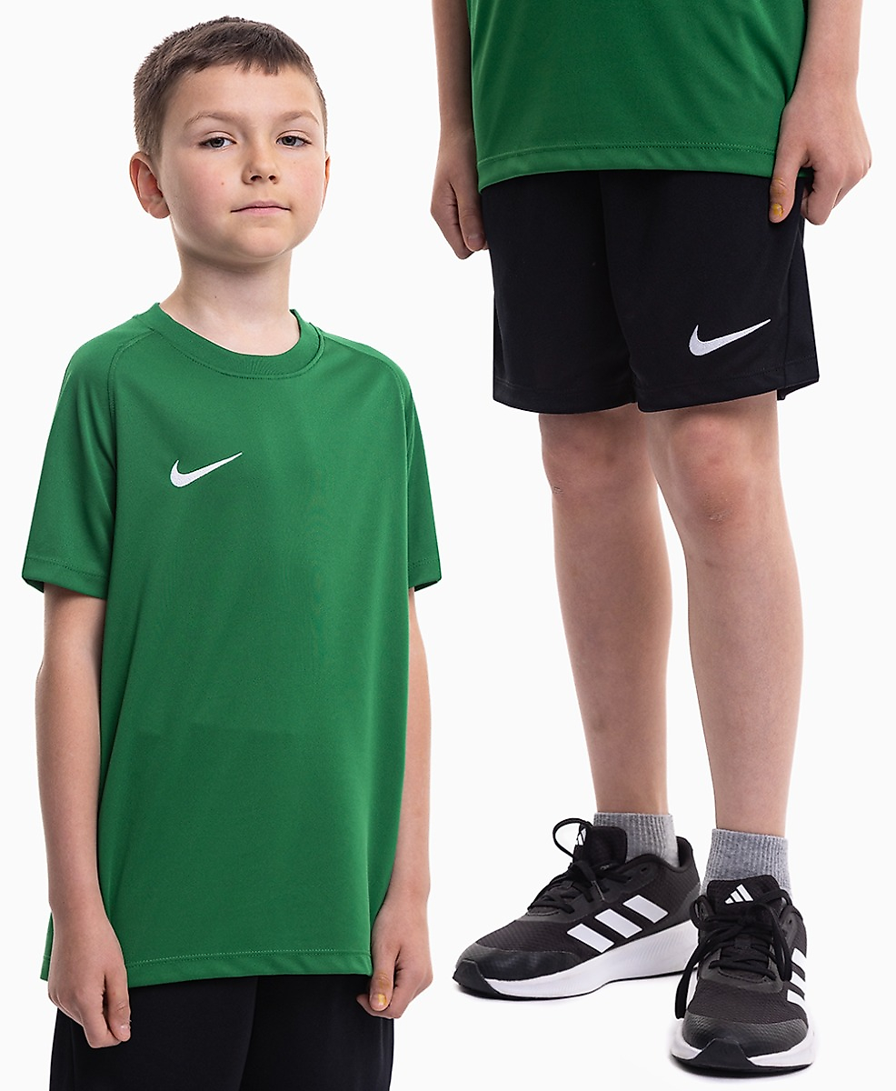 Nike Vaikiškas sportinis rinkinys marškinėliai šortai Dri Fit Park VIII HV8182 302/BV6865 010