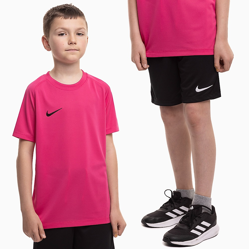 Nike Vaikiškas sportinis rinkinys marškinėliai šortai Dri Fit Park VIII HV8182 616/BV6865 010