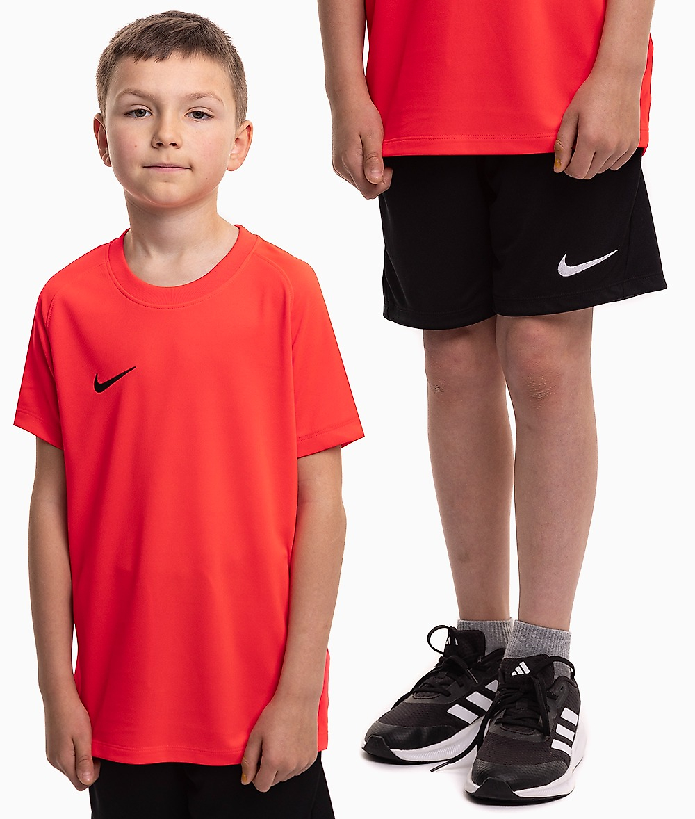 Nike Vaikiškas sportinis rinkinys marškinėliai šortai Dri Fit Park VIII HV8182 635/BV6865 010