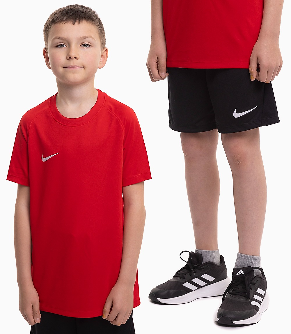 Nike Vaikiškas sportinis rinkinys marškinėliai šortai Dri Fit Park VIII HV8182 657/BV6865 010