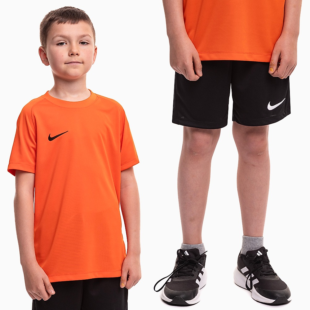Nike Vaikiškas sportinis rinkinys marškinėliai šortai Dri Fit Park VIII HV8182 819/BV6865 010