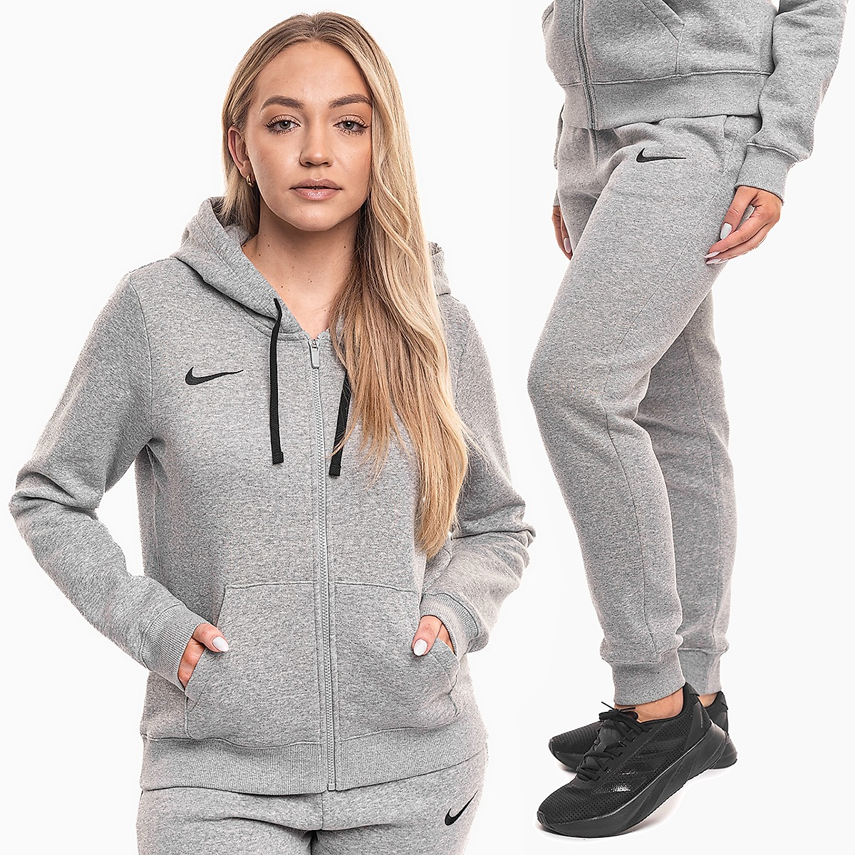 Nike Moteriškas sportinis kostiumas Park 26 Fleece Full-Zip Hoodie IB1230 063/IB1250 063