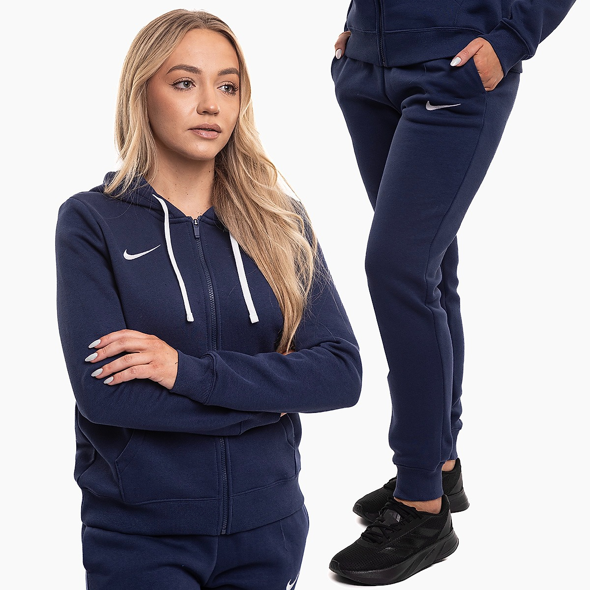 Nike Moteriškas sportinis kostiumas Park 26 Fleece Full-Zip Hoodie IB1230 410/IB1250 410