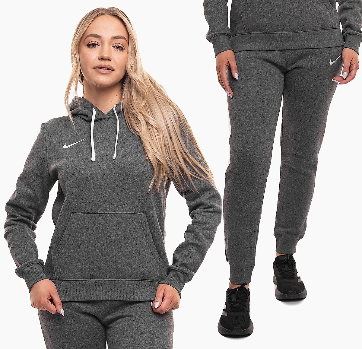 Nike Moteriškas sportinis kostiumas Park 26 Fleece Hoodie IB1224 071/IB1250 071