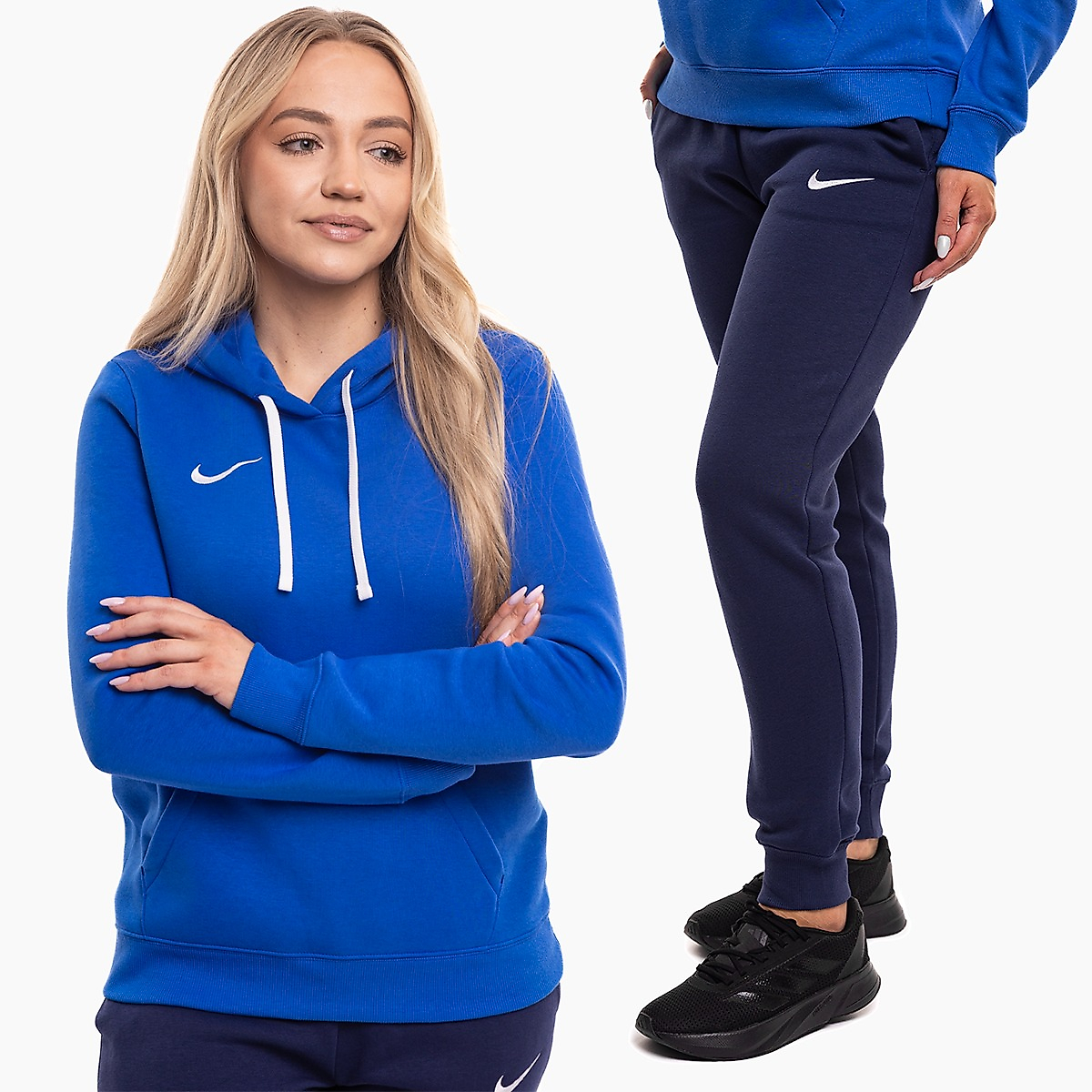 Nike Moteriškas sportinis kostiumas Park 26 Fleece Hoodie IB1224 463/IB1250 410