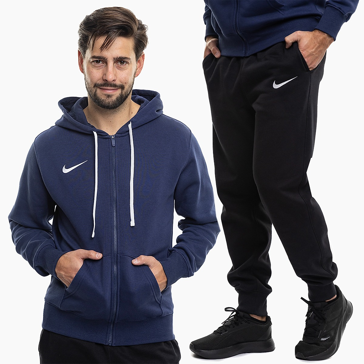 Nike Vyriškas sportinis kostiumas Park 26 Fleece Full-Zip Hoodie IB1228 410/IB1248 010