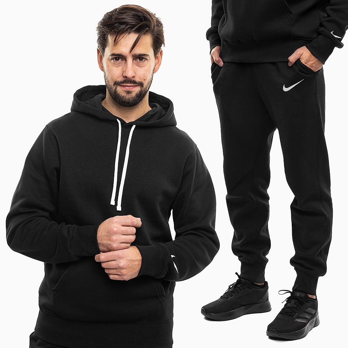 Nike Vyriškas sportinis kostiumas Park 26 Fleece Pull Over Hooded IO9035 010/IB1248 010