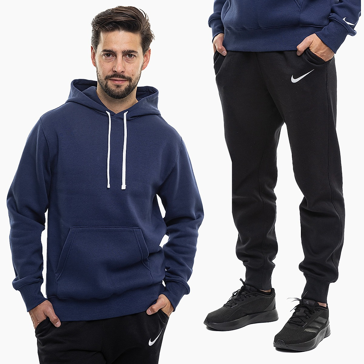Nike Vyriškas sportinis kostiumas Park 26 Fleece Pull Over Hooded IO9035 410/IB1248 010