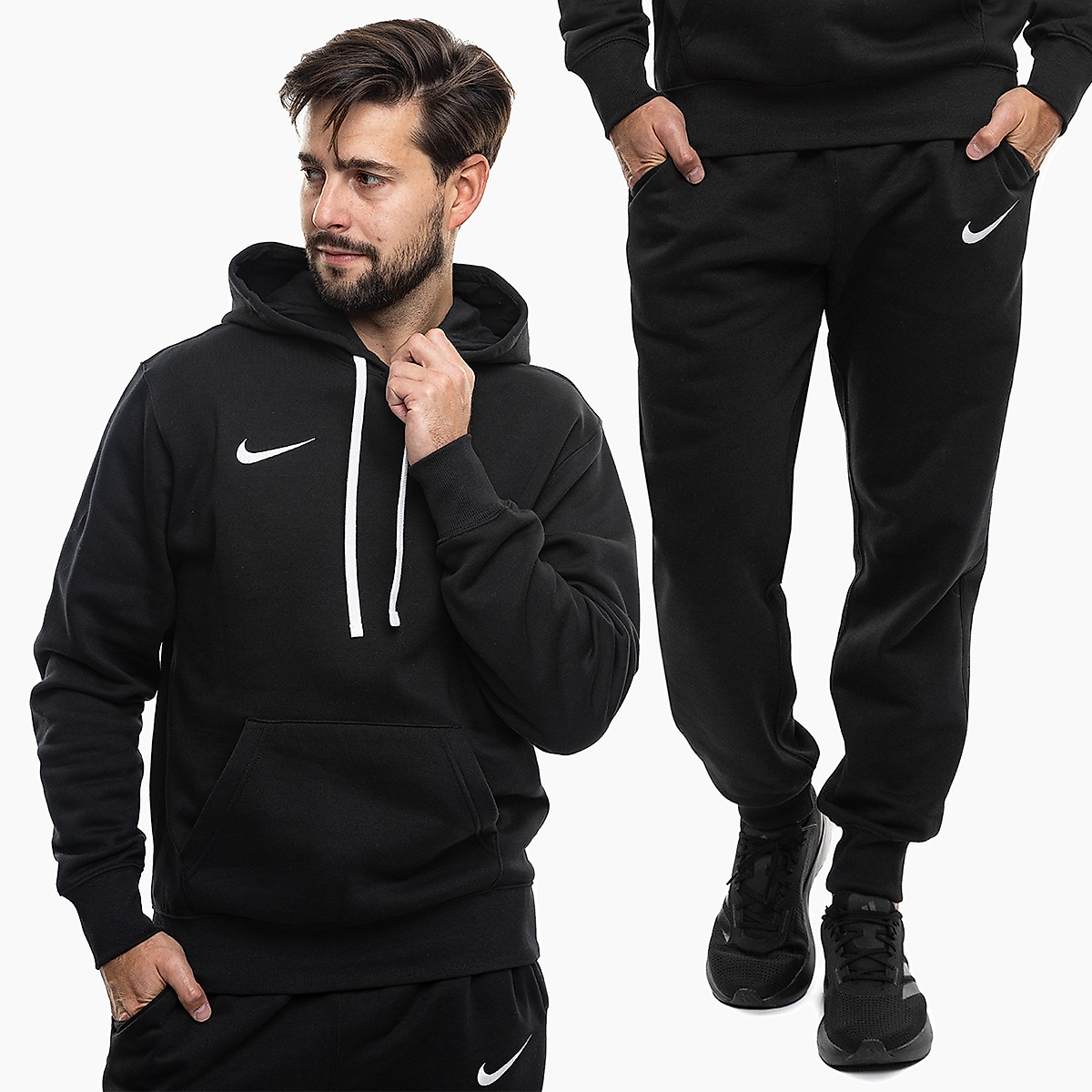 Nike Vyriškas sportinis kostiumas Park 26 Fleece Pull Over Hoodie IB1222 010/IB1248 010