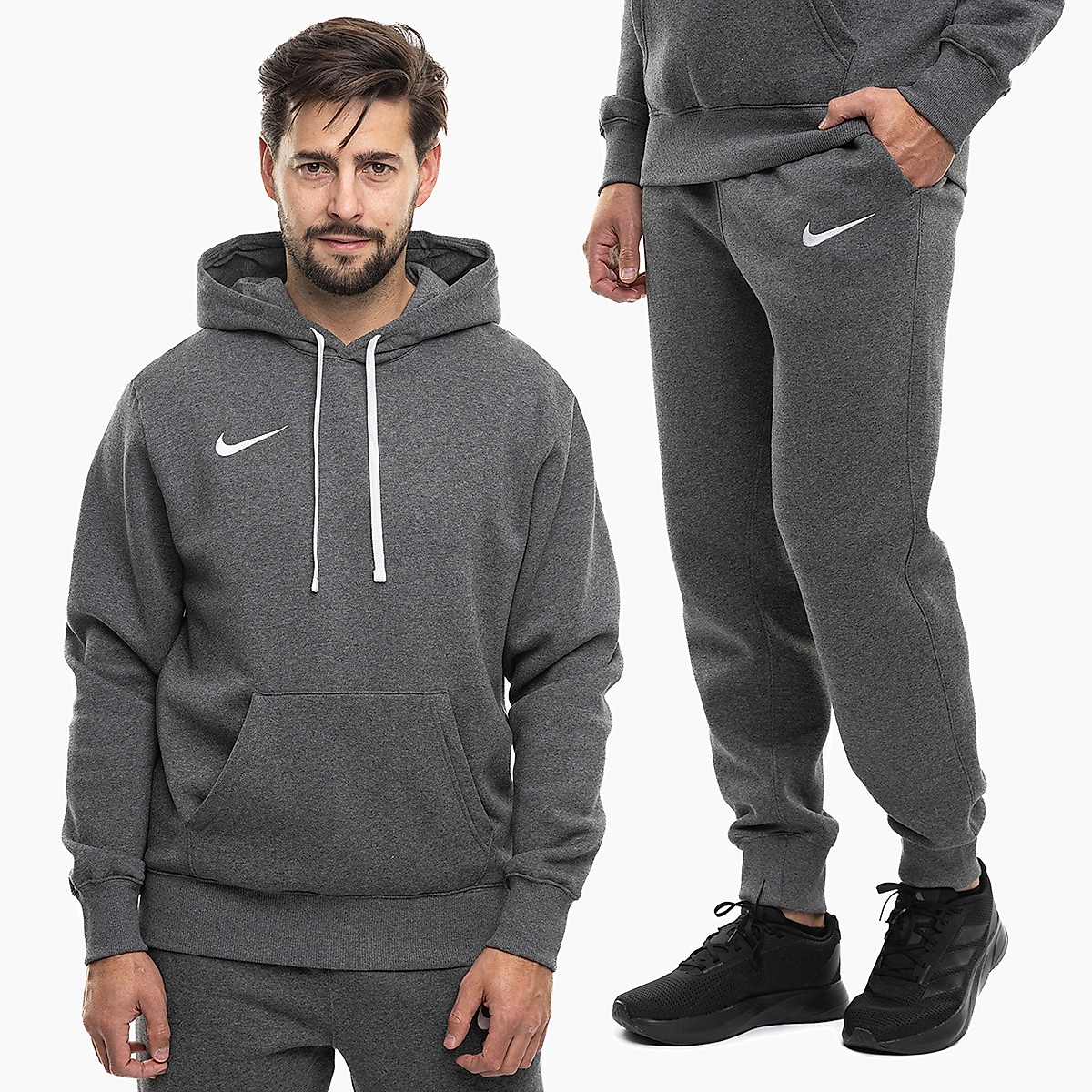 Nike Vyriškas sportinis kostiumas Park 26 Fleece Pull Over Hoodie IB1222 071/IB1248 071