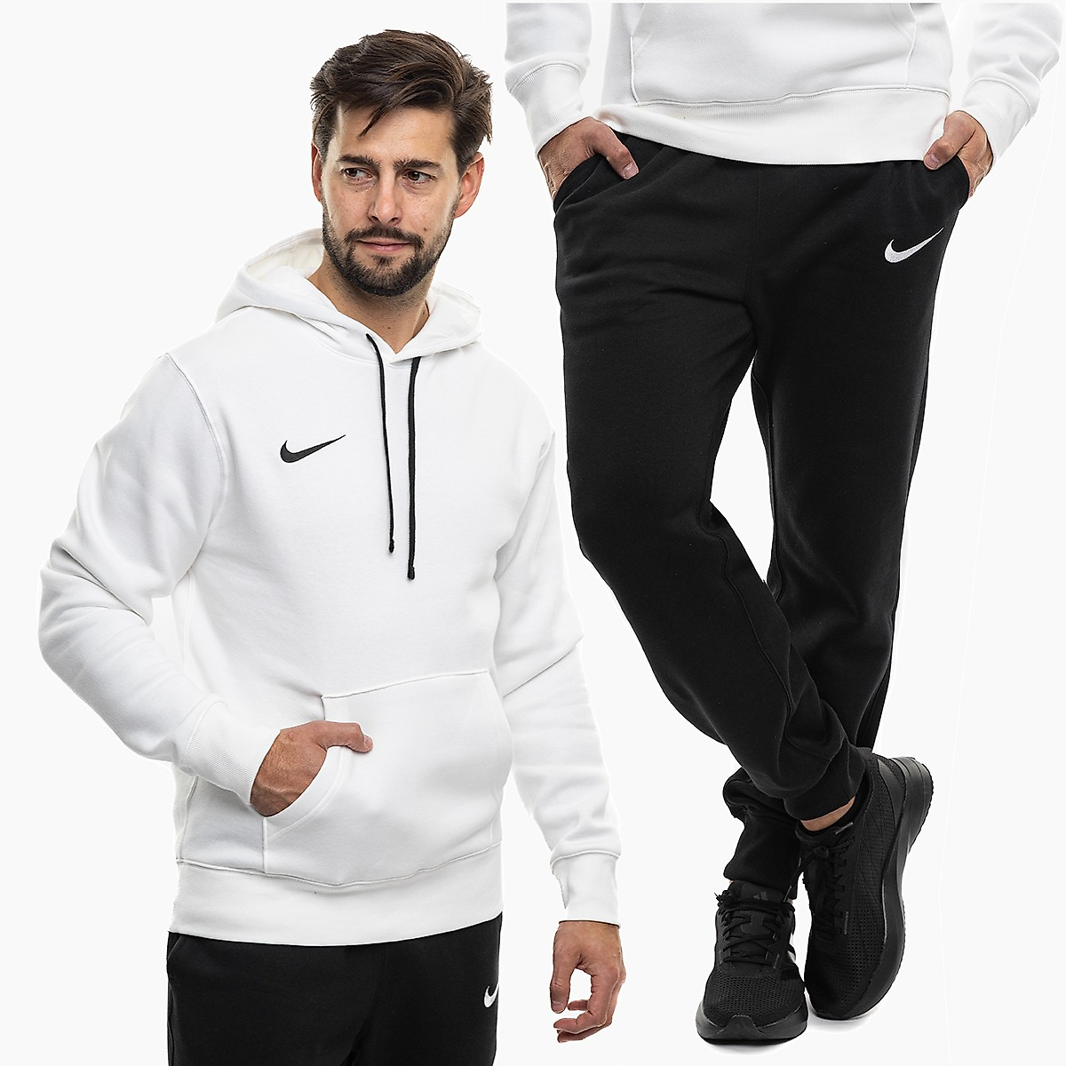 Nike Vyriškas sportinis kostiumas Park 26 Fleece Pull Over Hoodie IB1222 100/IB1248 010