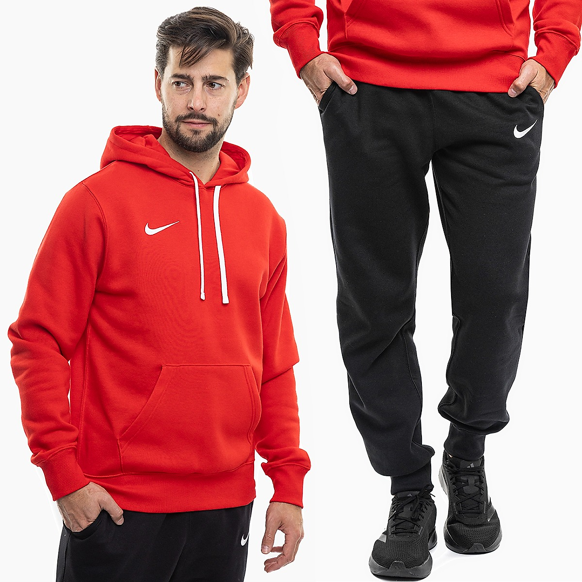 Nike Vyriškas sportinis kostiumas Park 26 Fleece Pull Over Hoodie IB1222 657/IB1248 010
