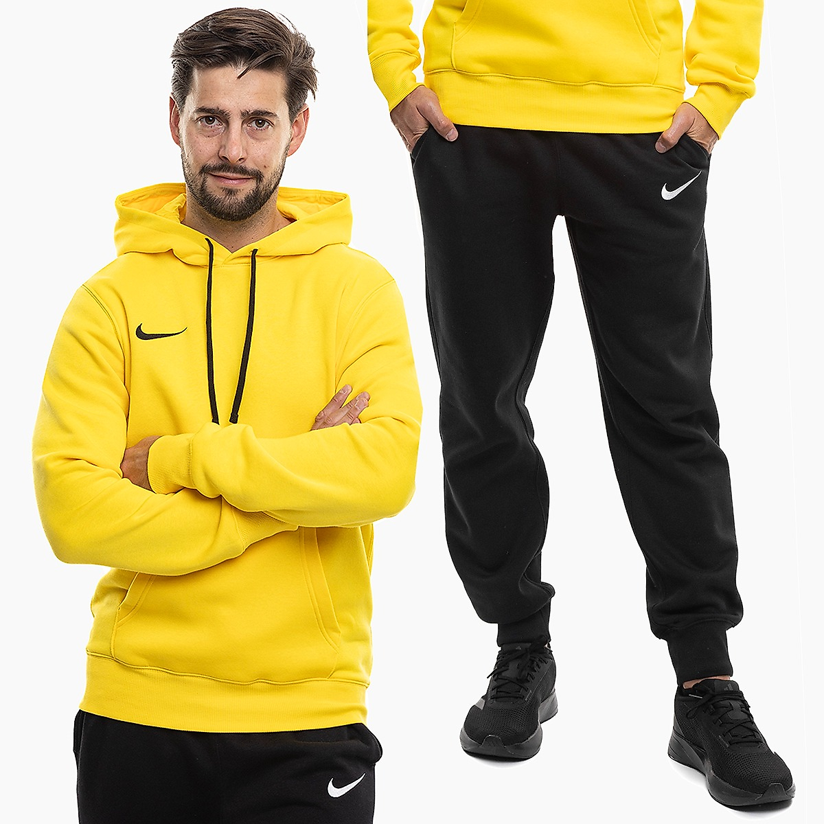 Nike Vyriškas sportinis kostiumas Park 26 Fleece Pull Over Hoodie IB1222 719/IB1248 010