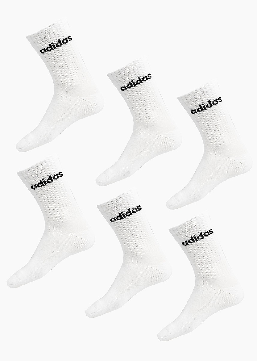 Kojinės adidas Linear Crew Socks Cushioned 6 poros JL6096